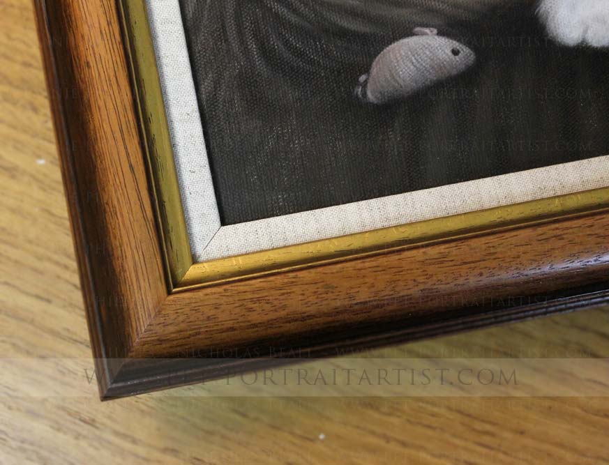 Cats Pet Portrait in Oils Detail