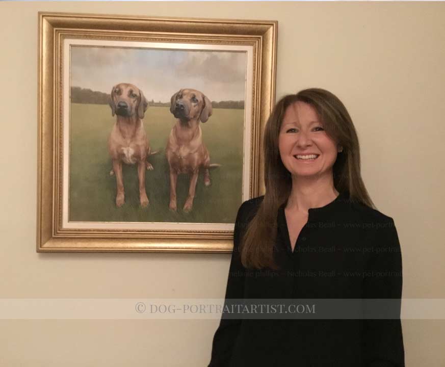 Rhodesian Ridgeback Dog Portraits Happy Clients