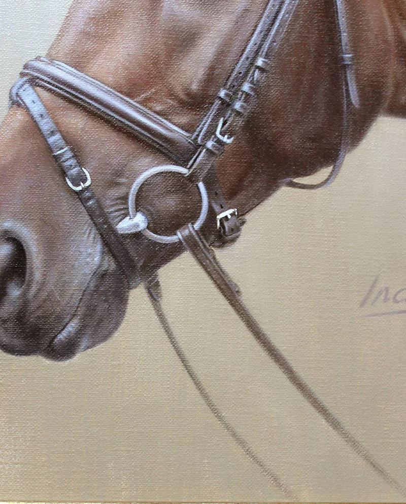 Final Stages of Inca’s Portrait Final stages of painting Inca’s horse portrait.