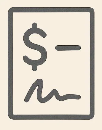 Place a Deposit Icon An icon of a hand holding money, symbolizing placing a deposit.