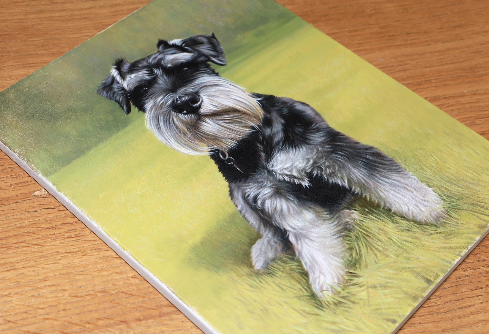 Oil portrait for a UK client of Meg painted by Nicholas Beall