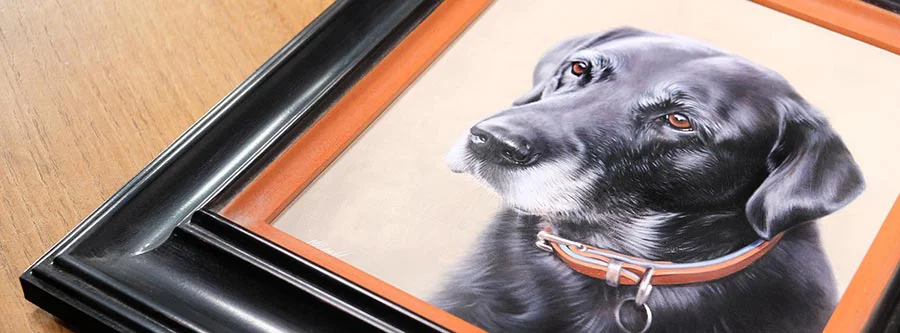 Extensive gallery of traditional oil pet portrait commissions Various traditional oil pet portraits by Nicholas Beall, showcasing different styles and subjects