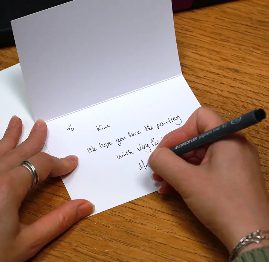 Package ready for courier collection