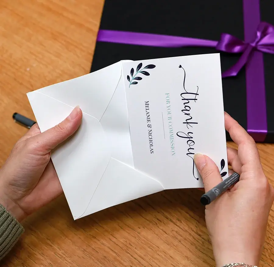 Sealed package with shipping labels